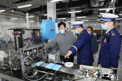 筑牢安全防线 消防部门精准服务防疫产品生产企业